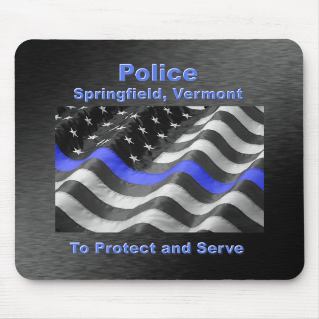 Mousepad Springfield, Vermont. Polícia (Frente)