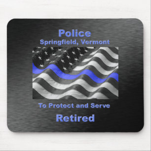 Mousepad Springfield, Vermont. Polícia
