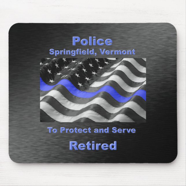 Mousepad Springfield, Vermont. Polícia (Frente)