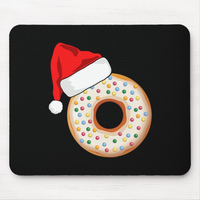 Mousepad Sprinkles de Donut Natal Em Julho Chapéu de Papai  (Frente)