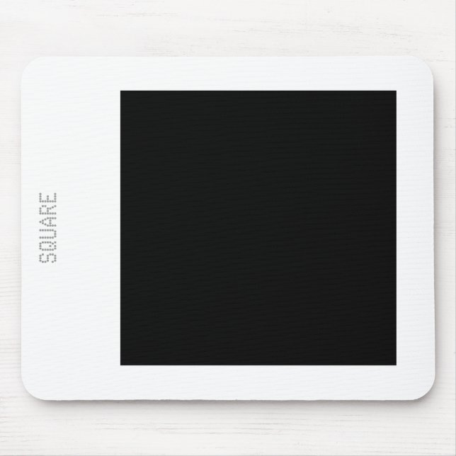 Mousepad Square - Black and White (Frente)