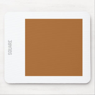 Mousepad Square - Brown on White
