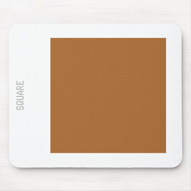 Mousepad Square - Brown on White (Frente)
