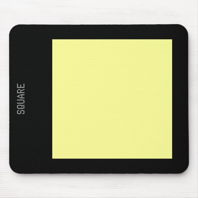 Mousepad Square - Chalk Yellow and Black (Frente)