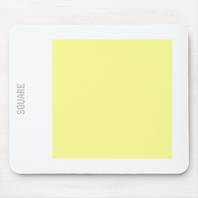 Mousepad Square - Chalk Yellow and White (Frente)