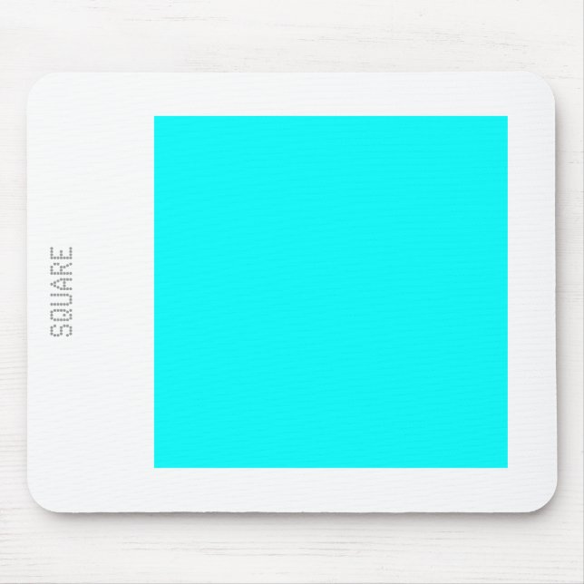 Mousepad Square - Cyan and White (Frente)