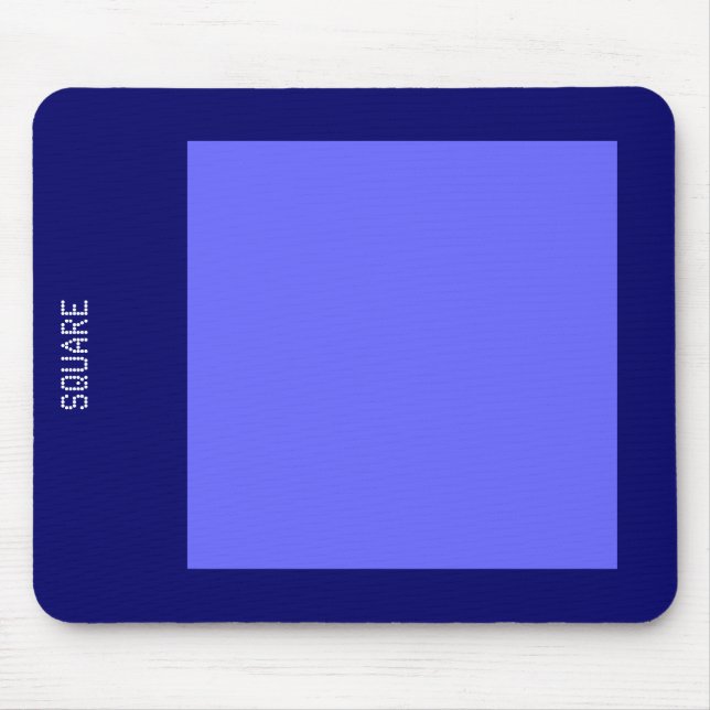 Mousepad Square - Electric Blue and Deep Navy (Frente)