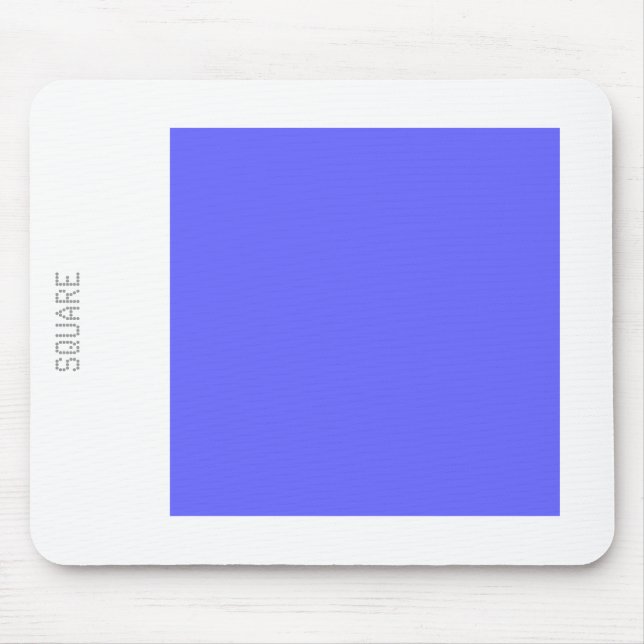 Mousepad Square - Electric Blue and White (Frente)