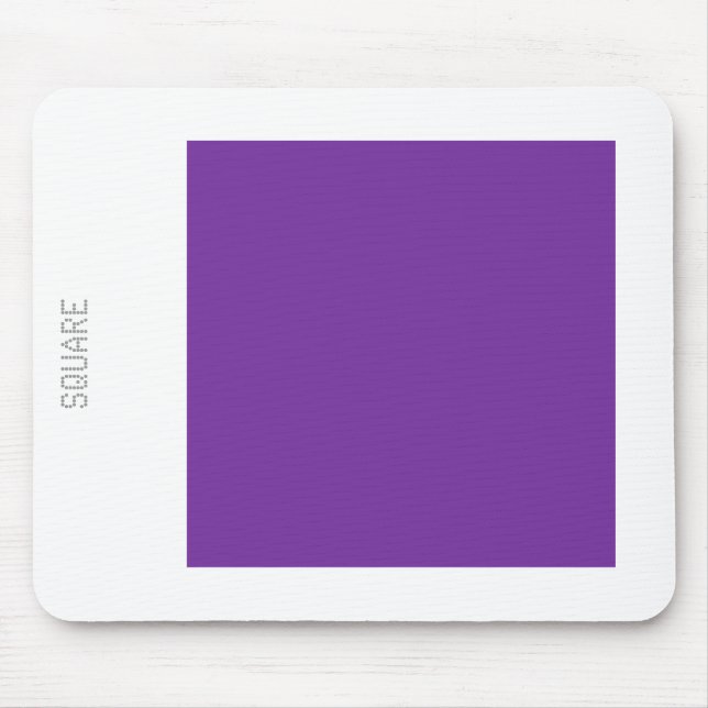 Mousepad Square - Grape and White (Frente)