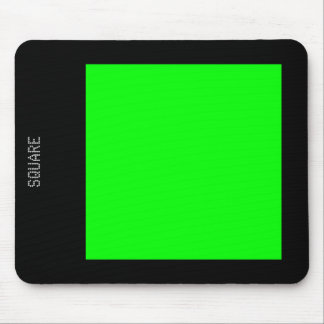 Mousepad Square - Green and Black