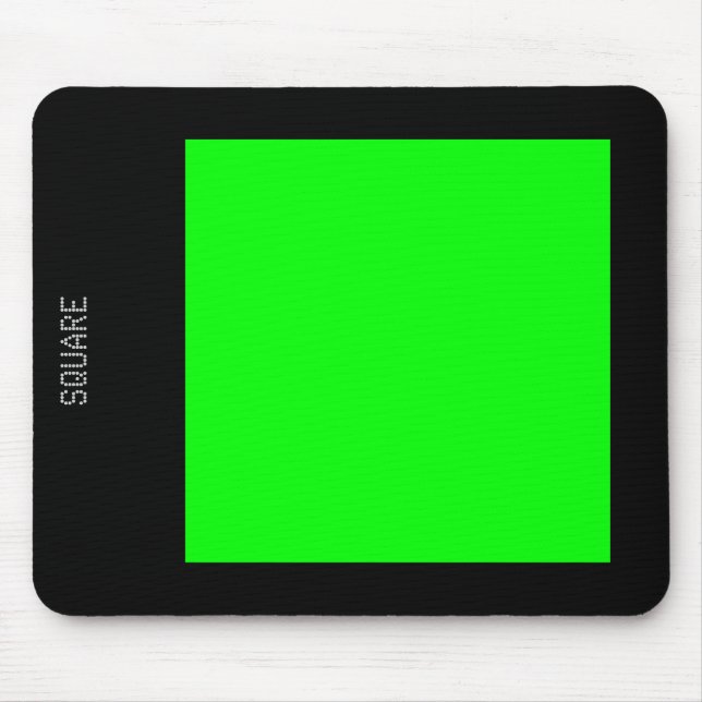 Mousepad Square - Green and Black (Frente)