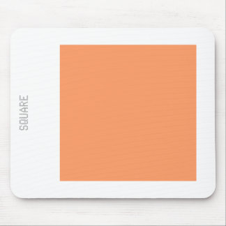 Mousepad Square - Light Peach and White