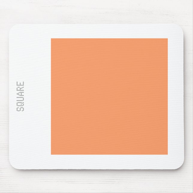 Mousepad Square - Light Peach and White (Frente)