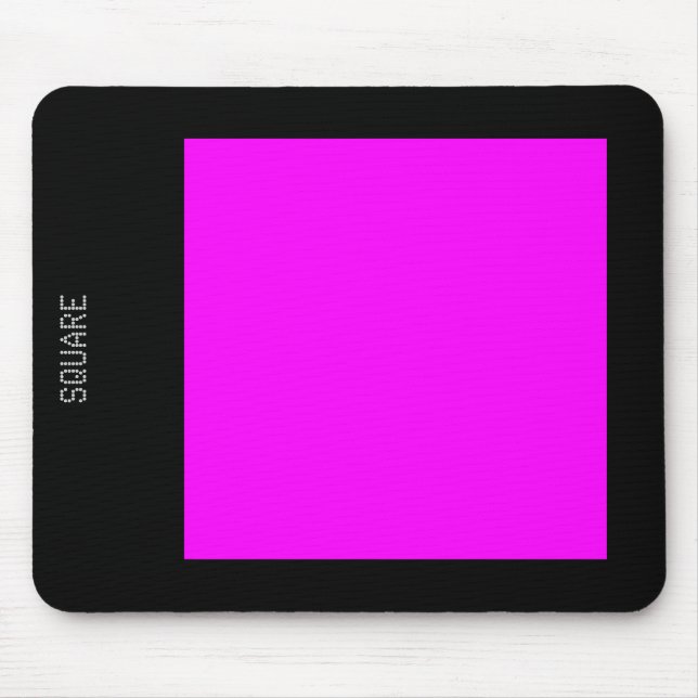 Mousepad Square - Magenta and Black (Frente)