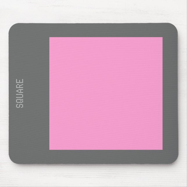 Mousepad Square - Pink and Gray (Frente)