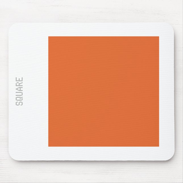 Mousepad Square - Red Brown with White (Frente)