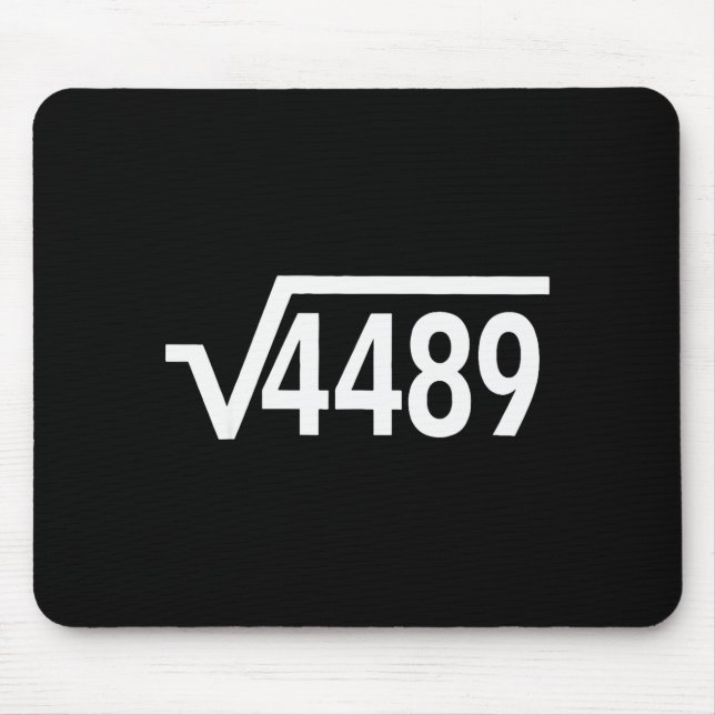 Mousepad Square Root 4489 Funny Math Teacher Six Seven 67 M (Frente)