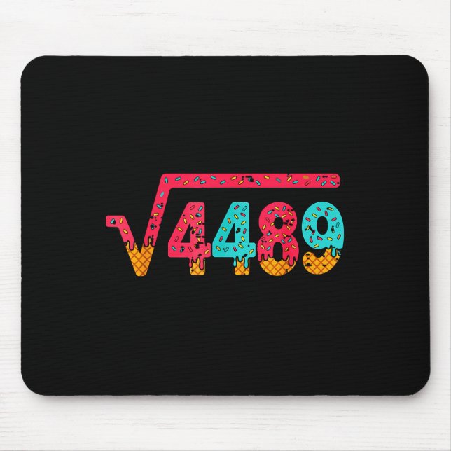 Mousepad Square Root 4489 Slang Math Teacher Six Seven 6 7  (Frente)