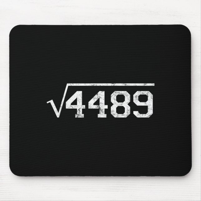 Mousepad Square Root Of 4489 Slang Math Teacher Six Seven 6 (Frente)