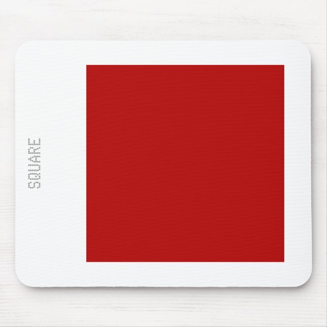 Mousepad Square - Ruby and White (Frente)
