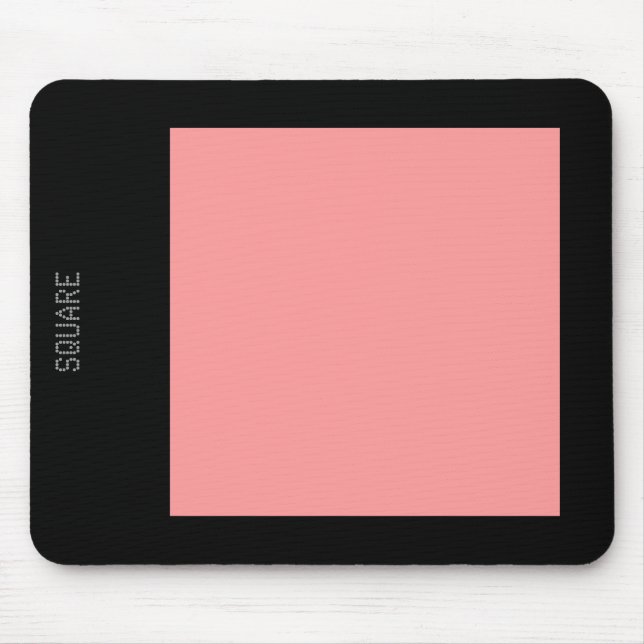 Mousepad Square - Soft Pink and Black (Frente)