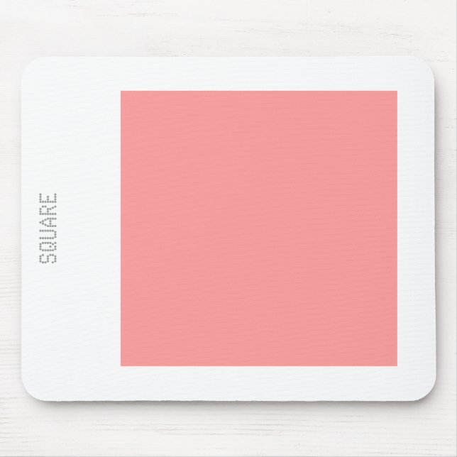 Mousepad Square - Soft Pink and White (Frente)
