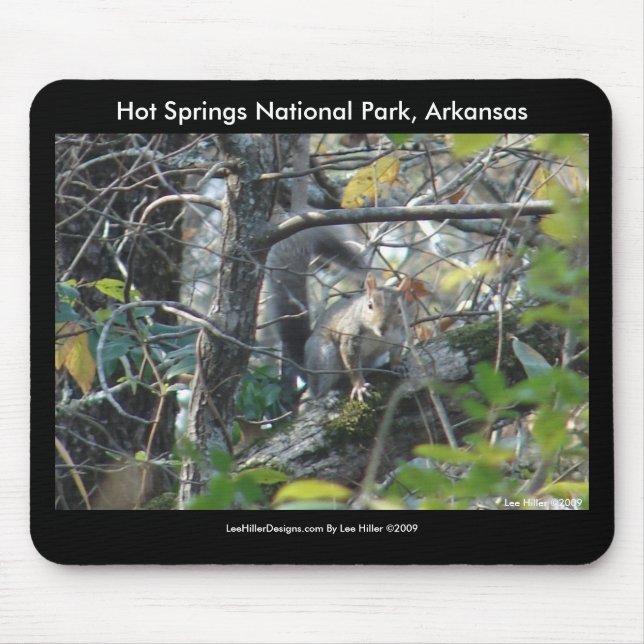 Mousepad Squirrel Hot Springs Parq. Nac. Mt., AR Trilha Pea (Frente)