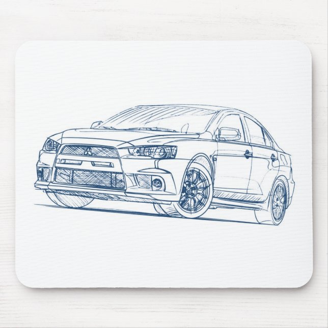 Mousepad SR. 2011 de Evo do lanceiro do Mit (Frente)