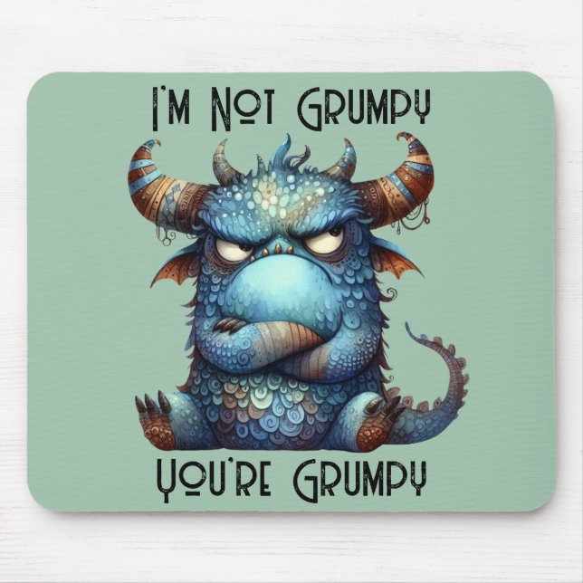 Mousepad Sr. Grumpy Monster (Frente)