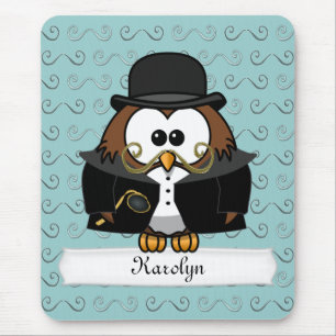 Mousepad Sr. Mustache Owl