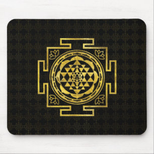 Mousepad Sri dourado Yantra/Sri Chakra