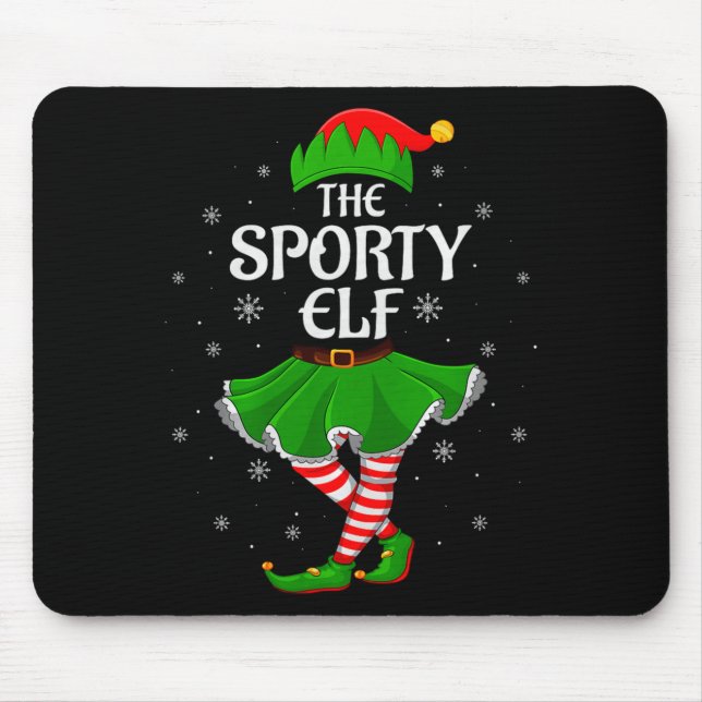 Mousepad Srty Elf Christmas Family Girls Women Elf Squad Xm (Frente)