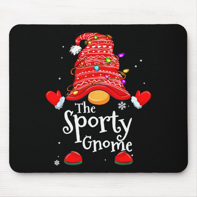 Mousepad Srty Gnome - Xmas Family Matching Funny Christmas  (Frente)