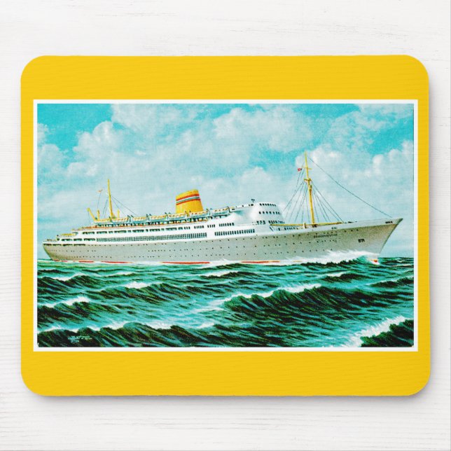 Mousepad ss Bergensfjord no mar (Frente)
