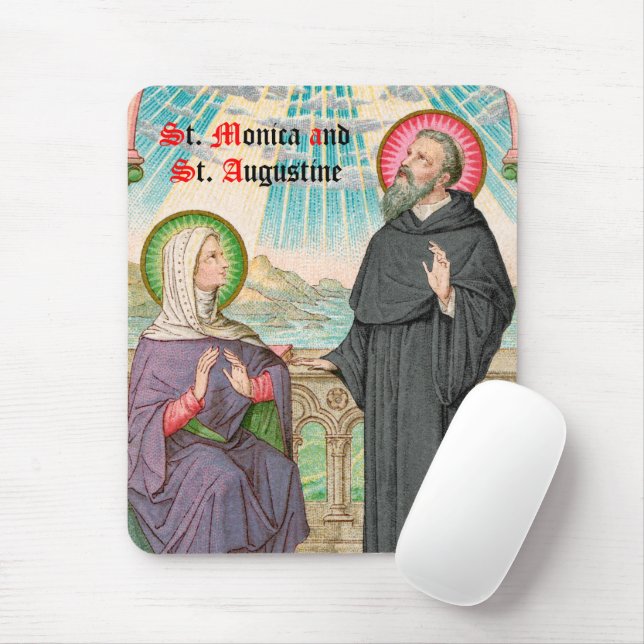 Mousepad SS. Monica e Augustine em Ostia (SAU 047) (Com mouse)