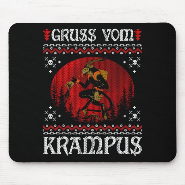 Mousepad Ss Vom Krampus Christmas Evil Xmas Horror Ugly Swe (Frente)