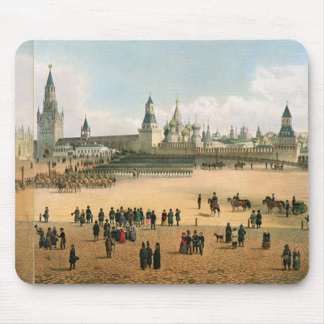 Mousepad St. A catedral da manjericão vista do Kremlin, de (Frente)