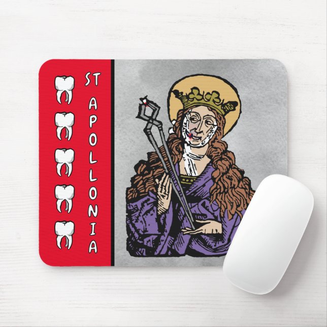 Mousepad St. Apolônia com Dente Extraído (Nuremberg) (Com mouse)