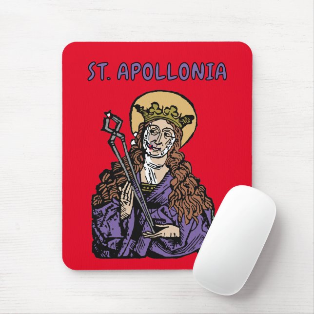 Mousepad St. Apolônia com Dente Extraído (Nuremberg) (Com mouse)