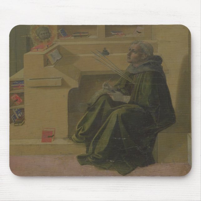 Mousepad St Augustine em seu estudo (predella do Barbad (Frente)
