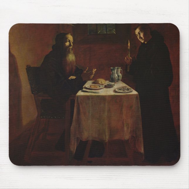 Mousepad St. Benedict que abençoa St. Maur (Frente)