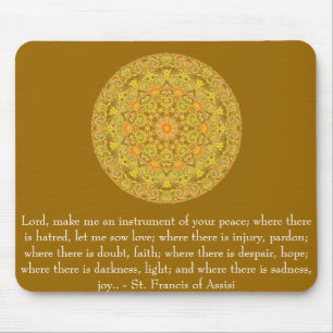 Mousepad St Francis de Assisi sobre a FÉ