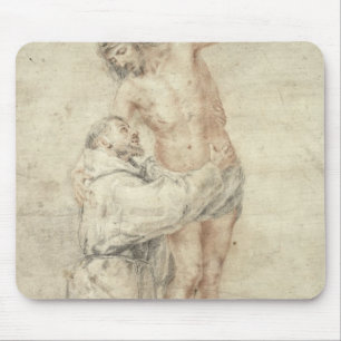 Mousepad St Francis que rejeita o mundo e o abraço