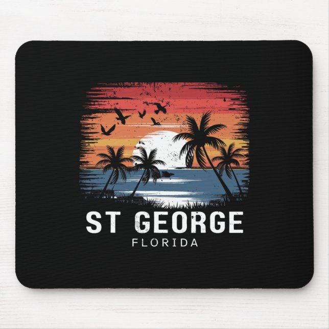 Mousepad St George Flórida Surfe Surfista  (Frente)