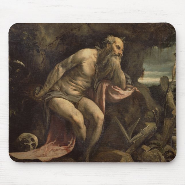 Mousepad St Jerome, 1560s adiantados (óleo em canvas) (Frente)