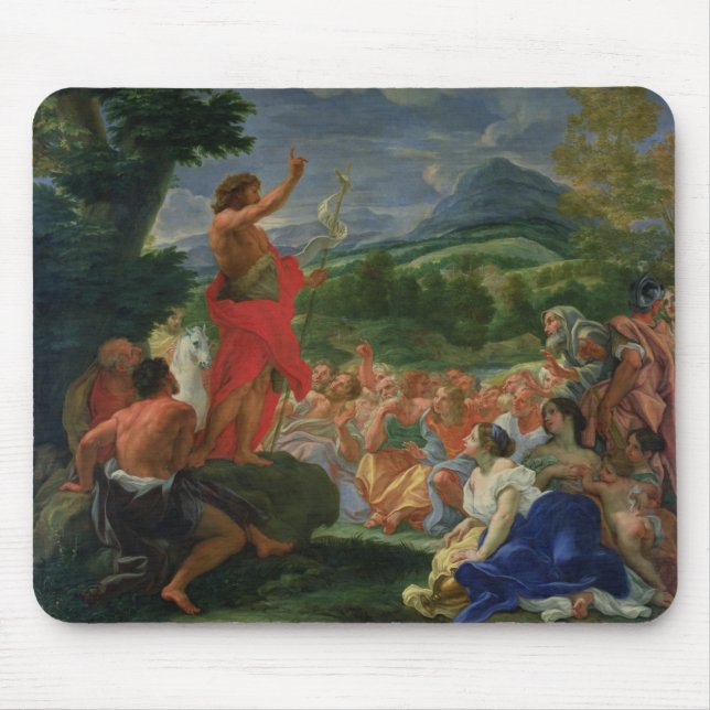Mousepad St John Preaching do baptista, pintado antes de (Frente)