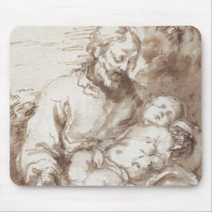 Mousepad St Joseph com a criança de sono do cristo (caneta