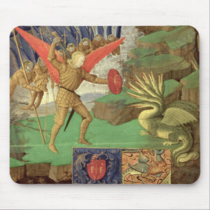 Mousepad St Michael que massacra o dragão