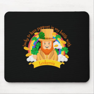 Mousepad St Patriches Quatro Folhas Leprechaun Leucemia A