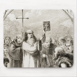 Mousepad St Patrick que mostra às pessoas de Ireland os
